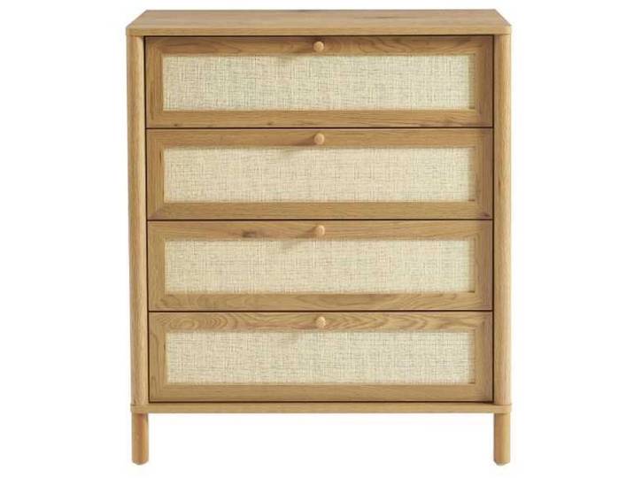 Kommode BAÏTA HAIDA 4 Schubladen 42x80x92.5cm eiche dekor