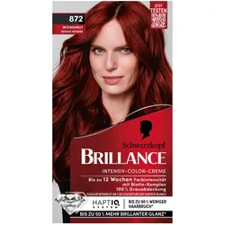 2x Schwarzkopf, Haarfarbe, Haarcoloration Brillance 872 Intensivrot (872 Intensivrot)