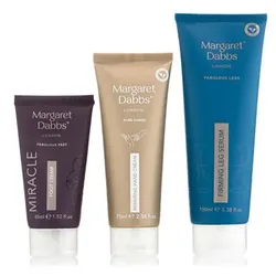 MARGARET DABBS LONDON Miracle Foot Cream 45ml, Firming Leg Serum 100ml,Repairing Hand Cream 75ml