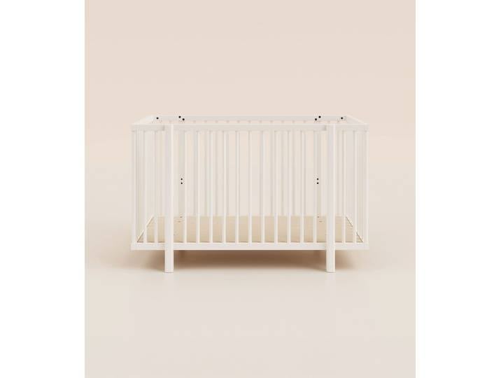 Lit bébé 60x120 cm - Blanc - Tediber