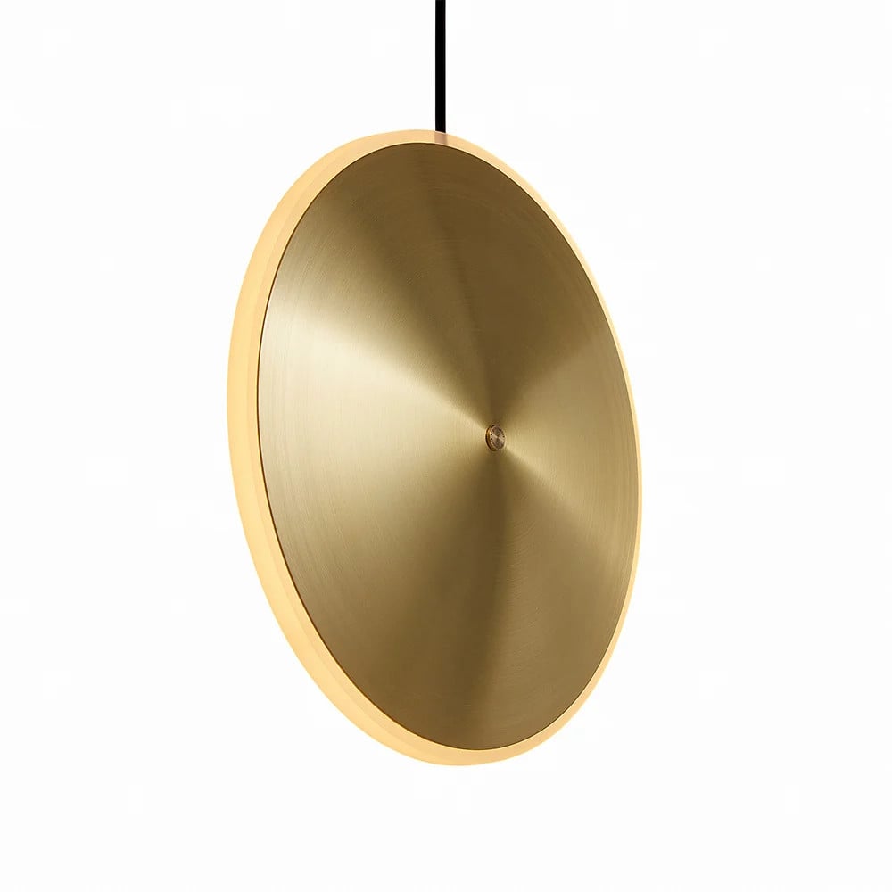 Graypants Dish10v hanglamp messing met led-verlichting