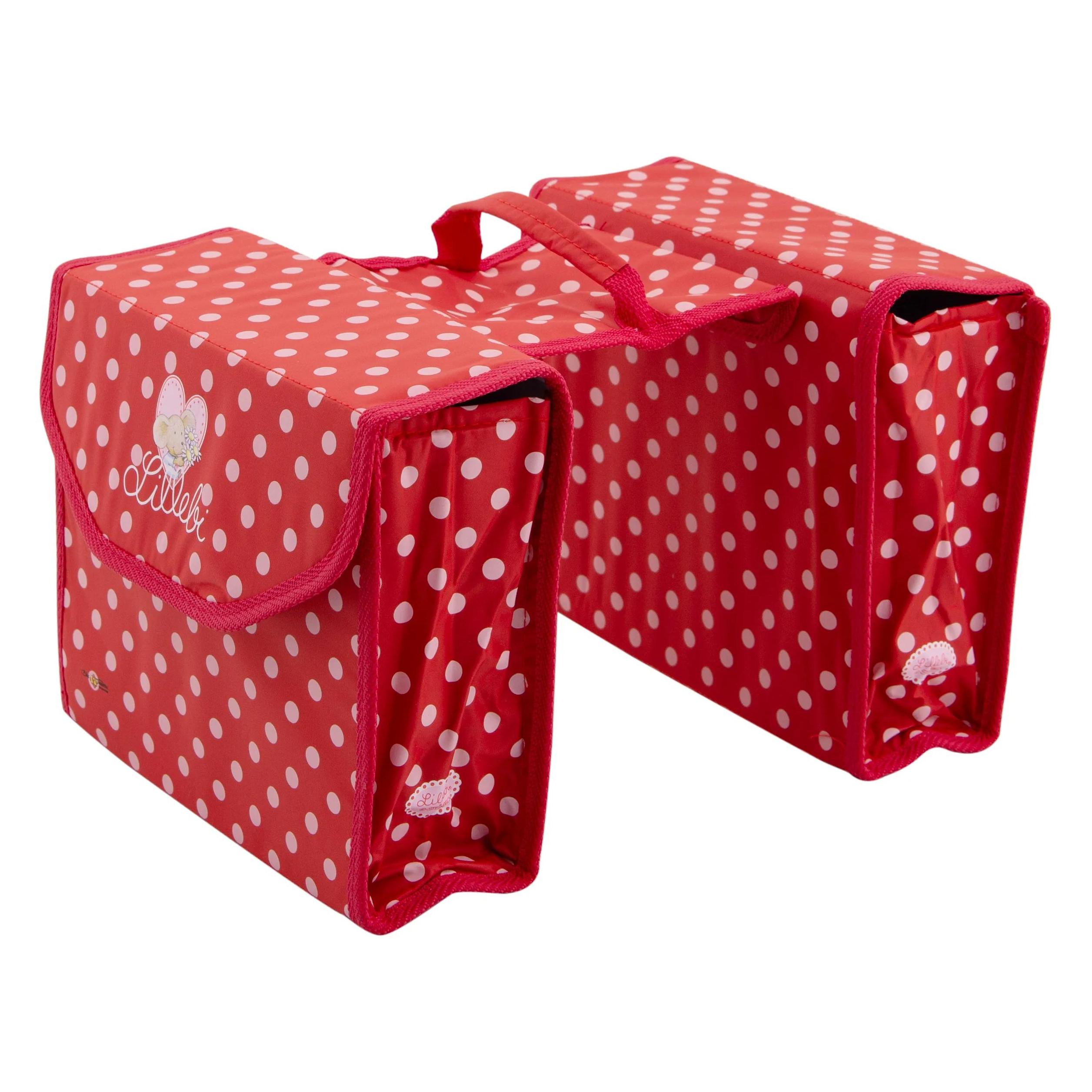 Bike Fashion Lillebi Doppeltasche rot (7 l, Gepäckträgertasche) (805 088)