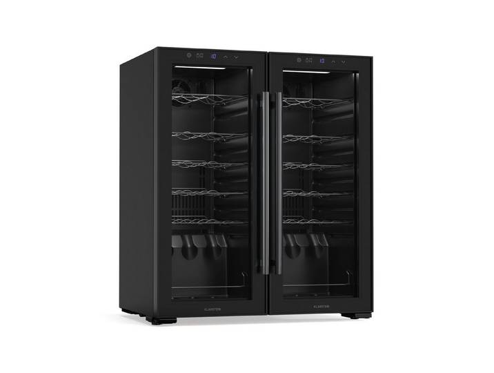 Klarstein Weinkühlschrank Shiraz, für 36 Standardflaschen á 0,75l,Wein Flaschenkühlschrank Weintemperierschrank Weinschrank Kühlschrank