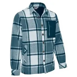 MAUL Herren Hemd Villingen Flanell Hemdjacke, Größe 56 in Blau Blau