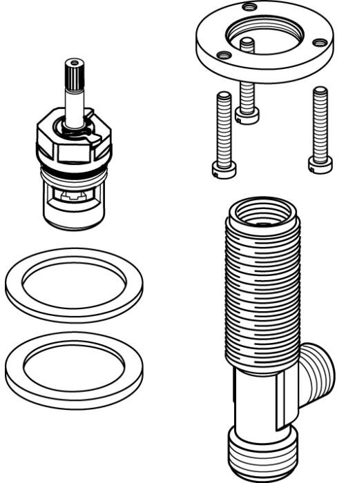 Ideal Standard kpl., G1/2, warm A860444NU