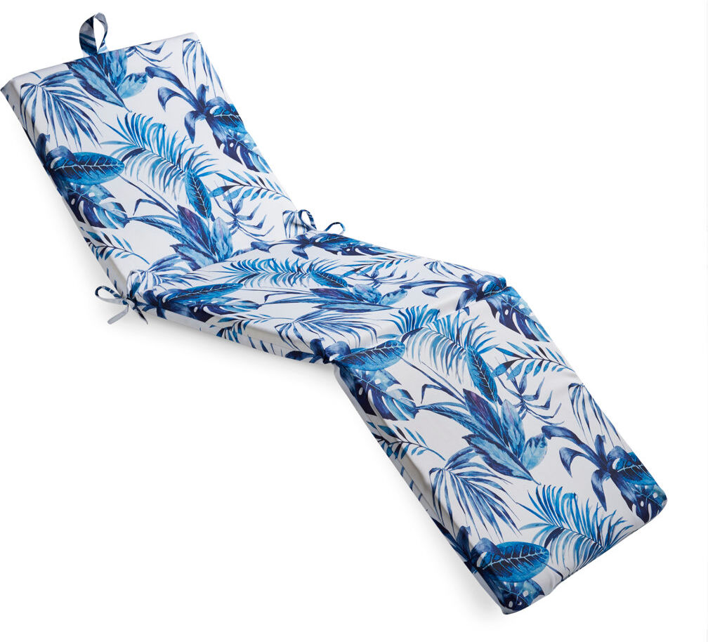 Bay Isle Home Adilena Garden Lounger Pad Blue;White 60cm W