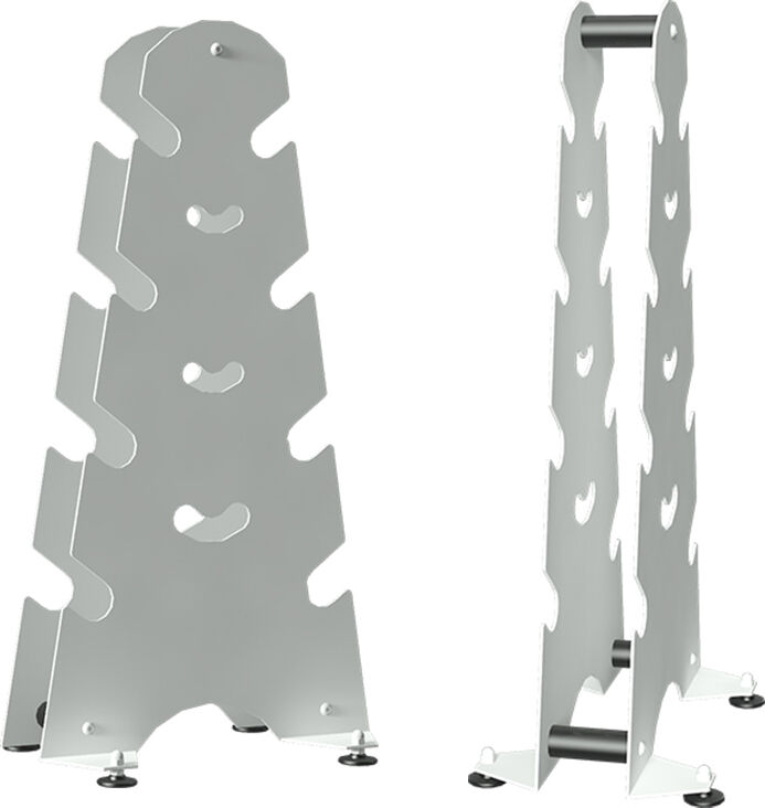 Jogo de halteres de 0.5 a 3Kg com suporte metálico (Incluído par de halteres de 0.5kg, 1kg, 2kg, 3kg)