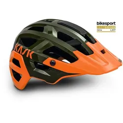 Helm Kask Rex Gr. M (52-58) Dunkelgrün/Orange