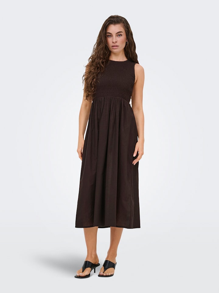 JDY Kleid in Braun - L