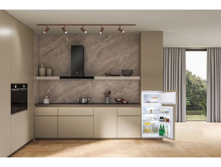 BAUKNECHT Einbaukühlgefrierkombination KDI 12S2, 122 cm hoch, 54 cm breit, Elektronische Steuerung und Schlepptürmontage