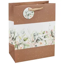 Geschenktasche Blätterglanz 22,5 cm Papier Bunt M (Medium)