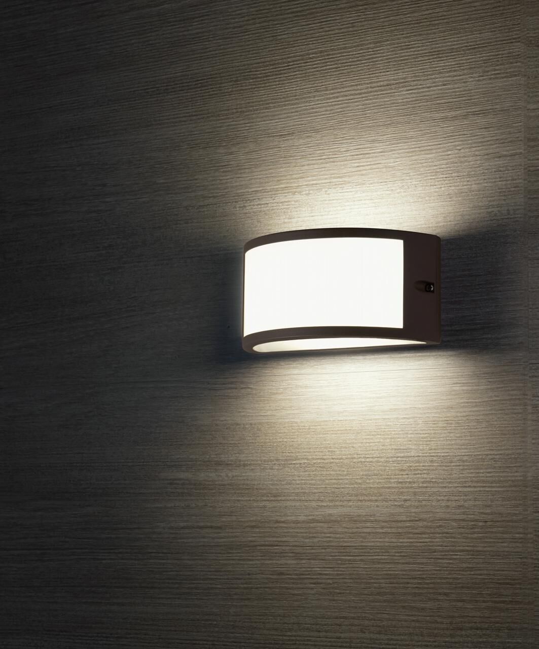 sovil Applique da Esterno a LED 10W a Mezza Luna Petit Bianco...