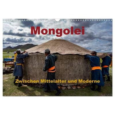 Mongolei - Zwischen Mittelalter und Moderne (Wandkalender 2027 DIN A3 quer), CALVENDO Monatskalender