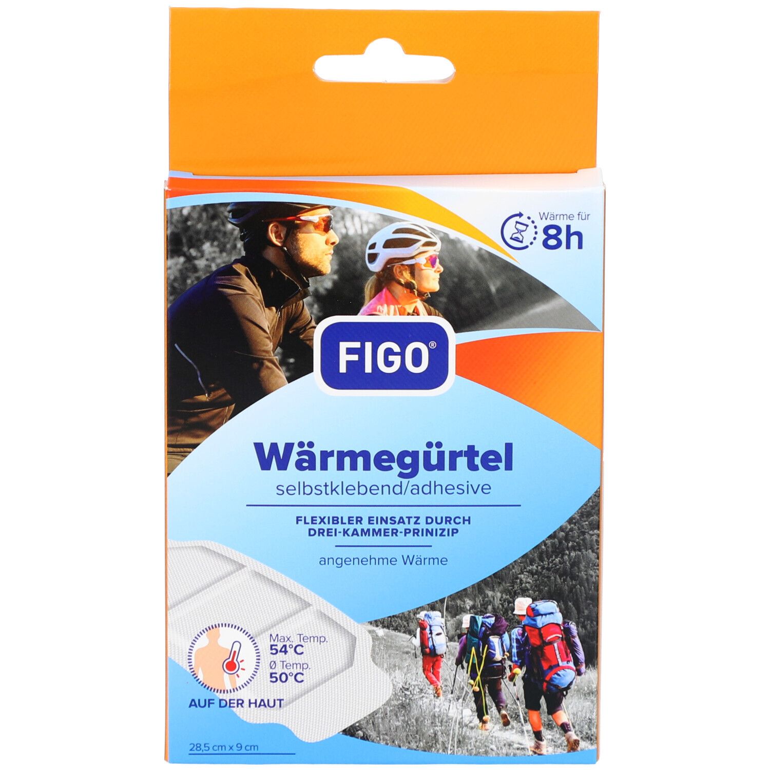 Figo Wärmegürtel 8 h selbstklebend 9x28,5cm 1 St Wärmekissen