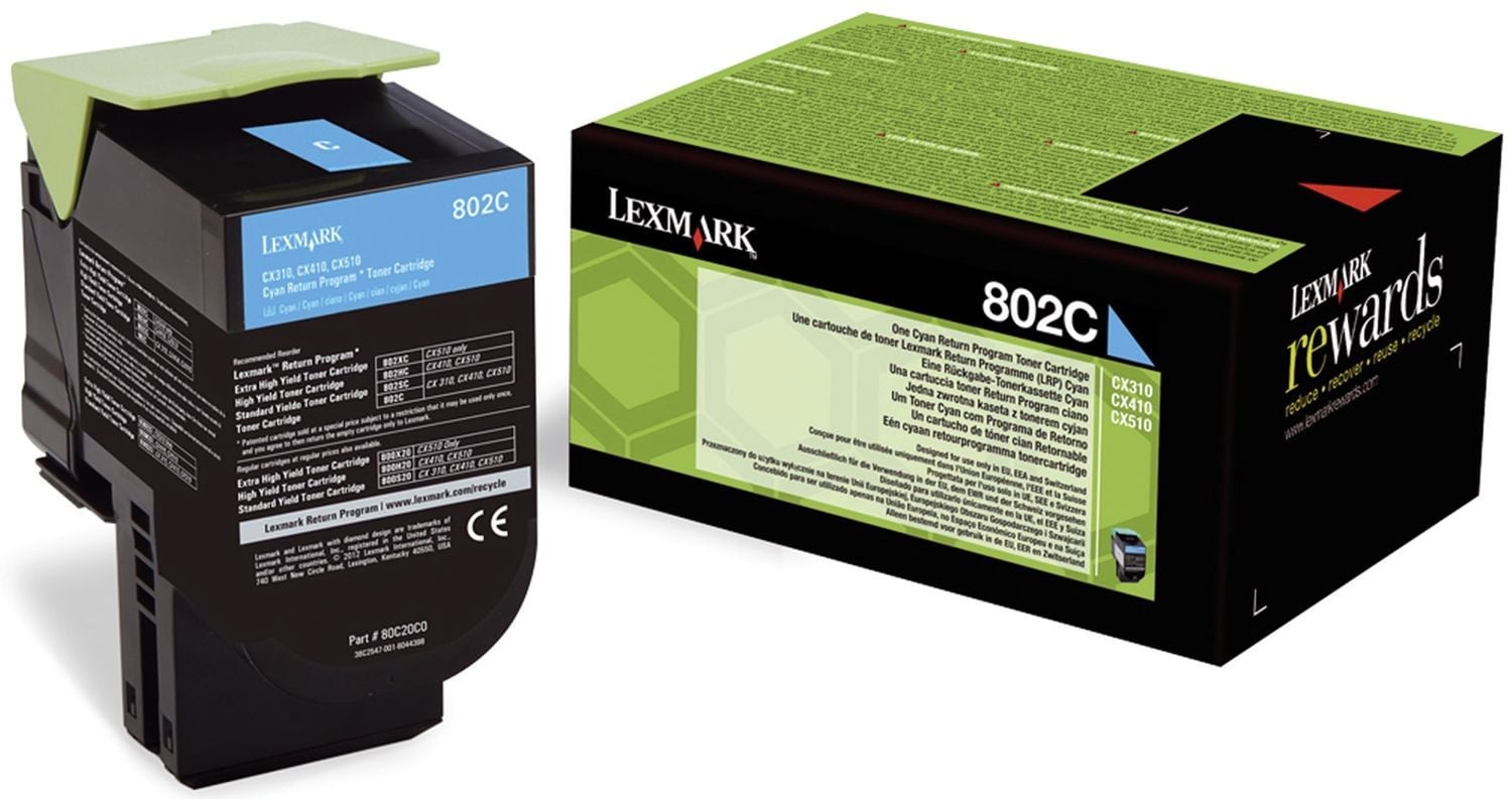Lexmark 802C Original Cyan tonercartridge