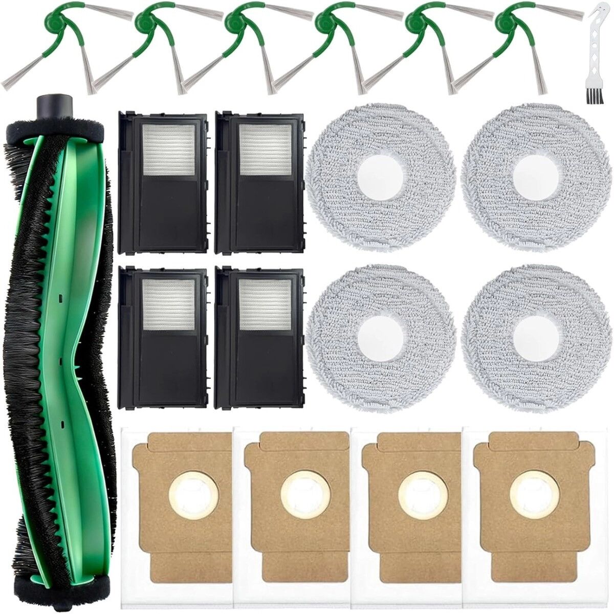 INF Kit de pièces de rechange pour aspirateur compatible avec iRobot Roomba 415X/Plus 516/Plus 576 et 415/515/Plus 416 - brosse