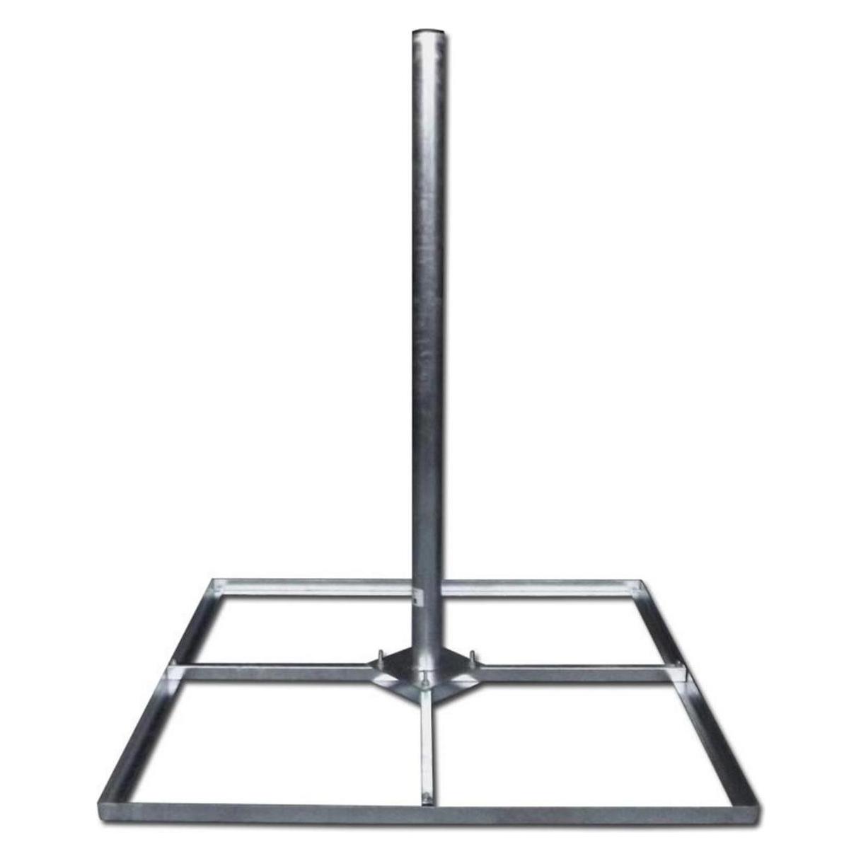 S-Conn SCONN Mastfuss Holland smartTS100Steel f,4 Steinplatten,100x100cm,1m,D50mm (90-07003)
