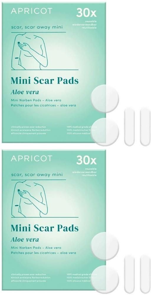 Apricot Scar Pad Aloe Vera scar away mini 2x 2x4 St