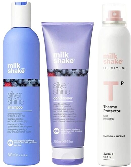 milk_shake Icy Blond Shampoo 300Ml, Icy Blond Conditioner 250Ml  & The