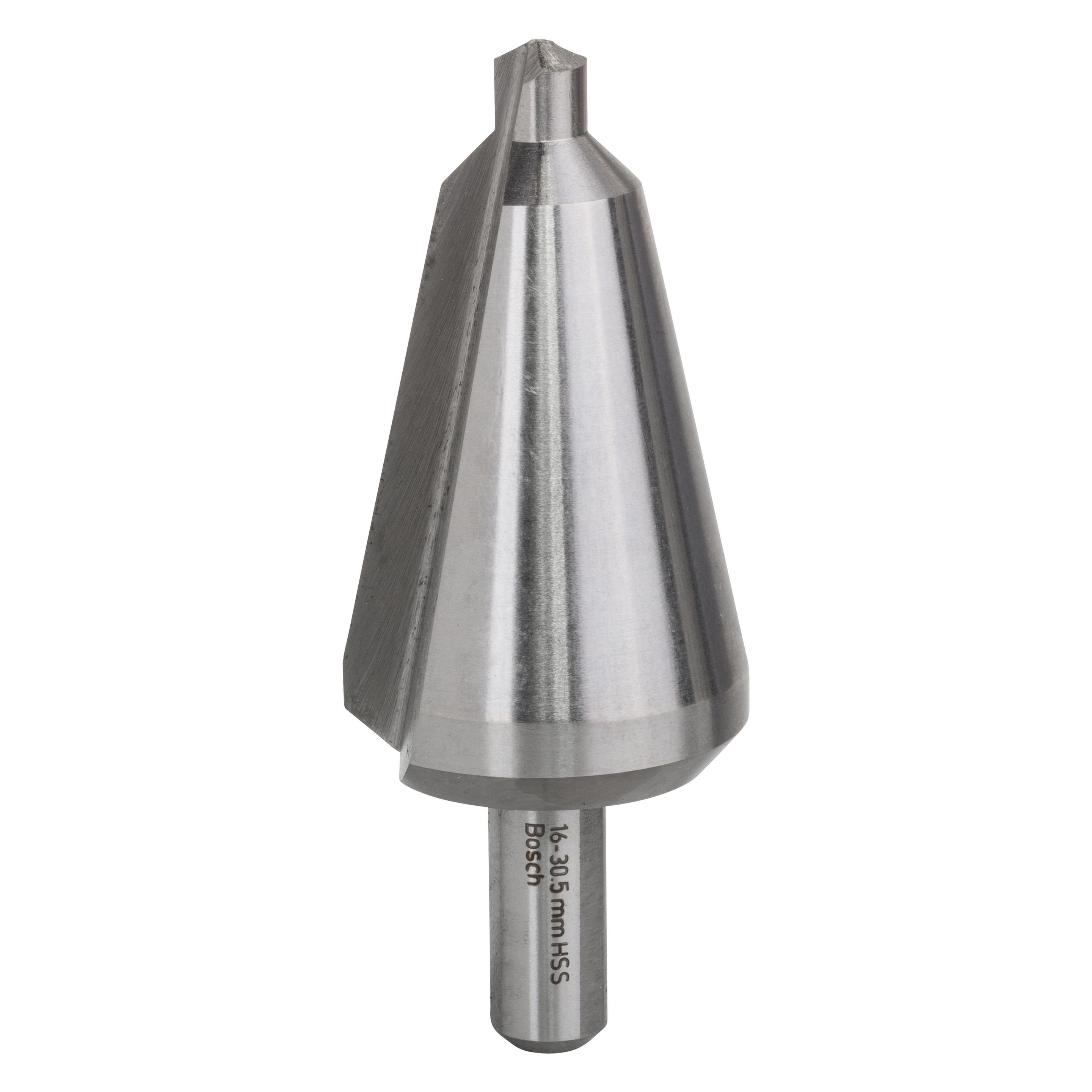 Bosch Professional Zubehör Blechschälbohrer HSS, zylindrisch, 16 - 30,5 mm, 76 mm, 9 mm (9 mm) (2608596401)