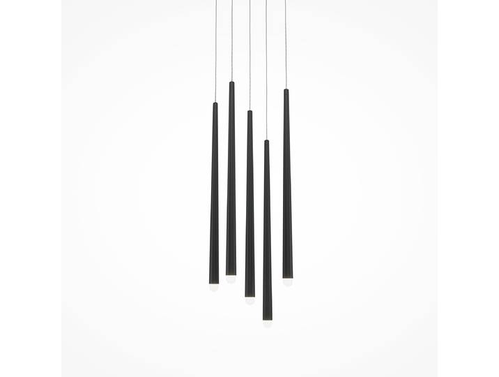 Suspension LED Cascade - Type B 32 x 219 x 32cm Noir Métal mixte LED Module LED