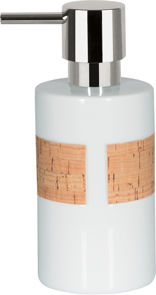 Spirella Zeepdispenser Tube Nature – Zeephouder en Lotionhouder voor de Badkamer