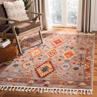 SAFAVIEH Farmhouse Tyra Boho Tribal Polyester Rug