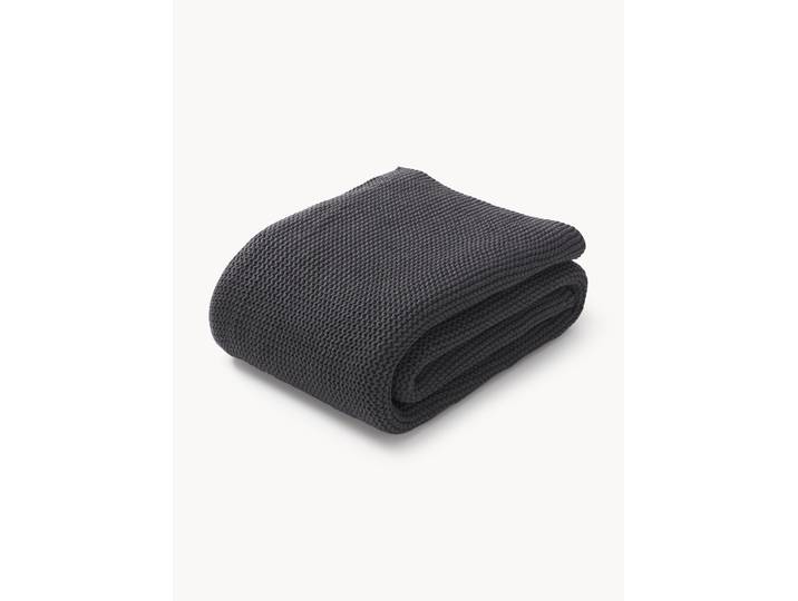 Plaid en tricot en coton bio Adalyn