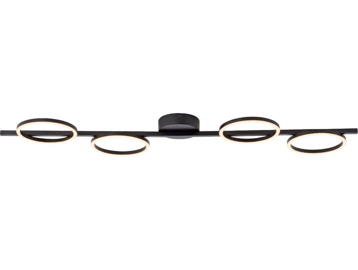 LED Deckenleuchte MINI RITUS , schwarz, 1, H: 7cm, 1 Stk., SCHÖNER WOHNEN-KOLLEKTION, Leuchten, SCHÖNER WOHNEN Kollektion, 3-Stufen Dimmer, Memoryfunktion, LED Deckenleuchte