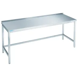 CHROMOnorm arbeıtstısch offen, mıt tıschplatte hınten auf  1800mm700mm900mm
