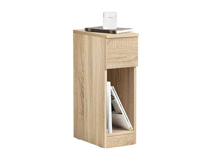 SoBuy Nachttisch schmal 20cm mit Schublade, 20x35x60 cm Schlafzimmer
