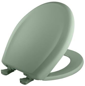 "Bemis STA-TITE Seat Fastening System Residential Plastic EasyClean & Change Toilet Seat Ice Gray - 14.75"" x 2.63"" x 18.75"""