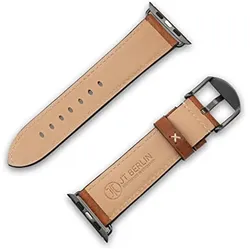 JT Berlin Watchband Charlie (Echtleder), Uhrenarmband, Grau, Braun