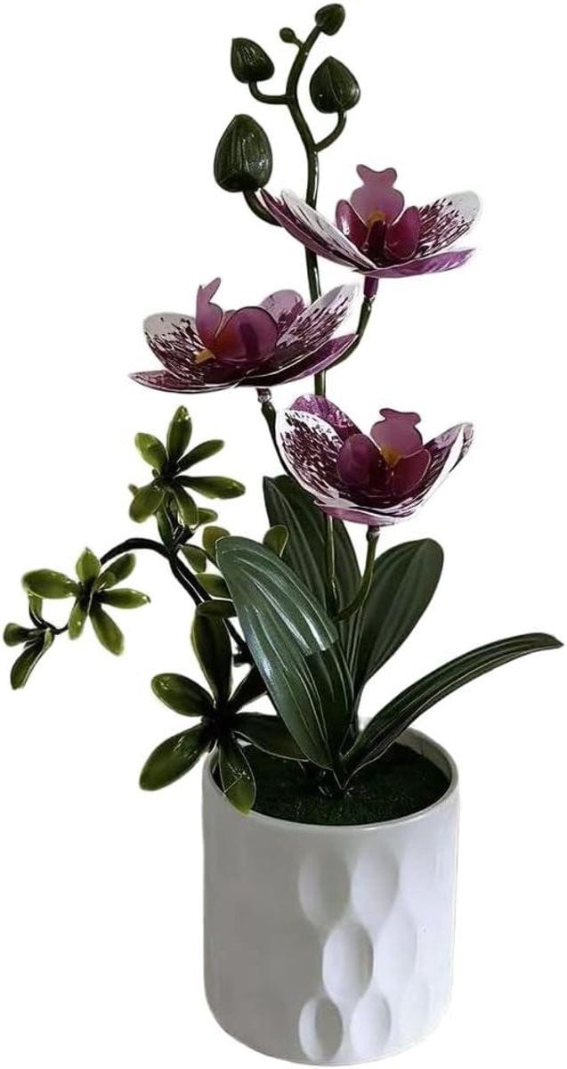 Realistische kunstmatige Phalaenopsis orchidee voor decoratie, Hoogte: 26 cm