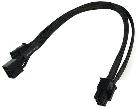 Phobya PCI-E Stromadapter 6pin -> 8pin PCI-E (oder 6pin + 2) 30c...