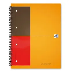 HAMELIN Notebook Block A5 liniert mit Spirale, extra stabilem Deckel