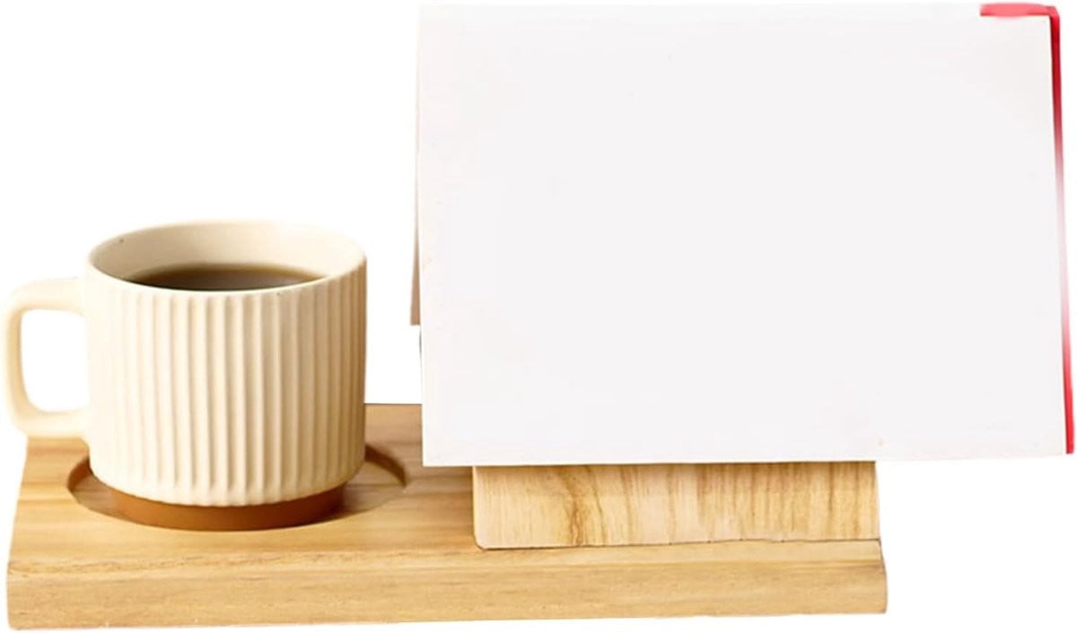 Houten Boekhouder Leesstandaard Boekensteun Natuurlijk Hout 25 cm