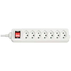 LINDY 73168 Steckdosenleiste mit Schalter 7fach Weiß CH-Stecker 1 St.