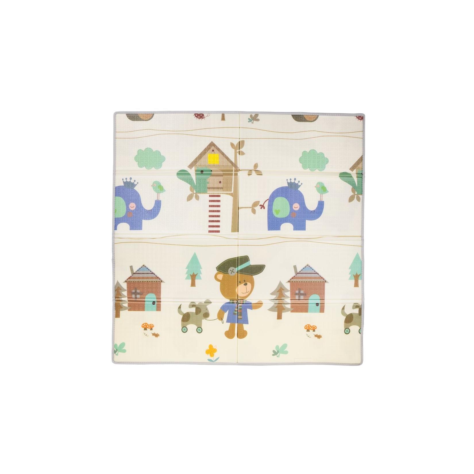 Chipolino Baby Spielmatte 113 x 113 cm Krabbelmatte wasserdicht zusammenklappbar beige