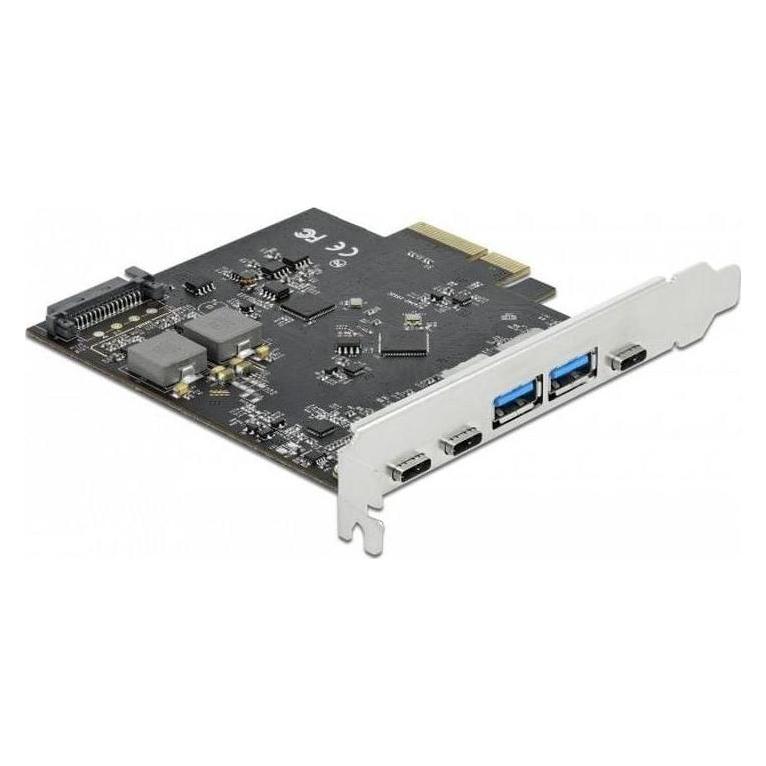 Delock PCI-Express-Karte USB 3.1 Gen2 - 3x USB-C + 2x USB-A (89074)