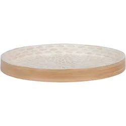 Serviertablett Tray Beige