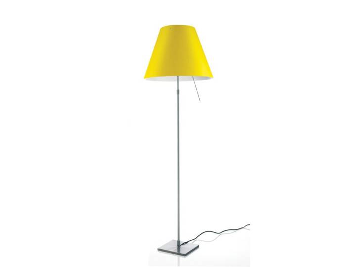 Luceplan Stehleuchte Costanza Aluminium - Kanariengelb (smart ye