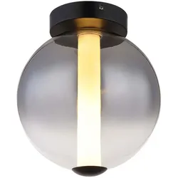 Deckenlampe Deckenleuchte Wohnzimmerlampe Glaskugel rauch Flurlampe LED H 28,5cm