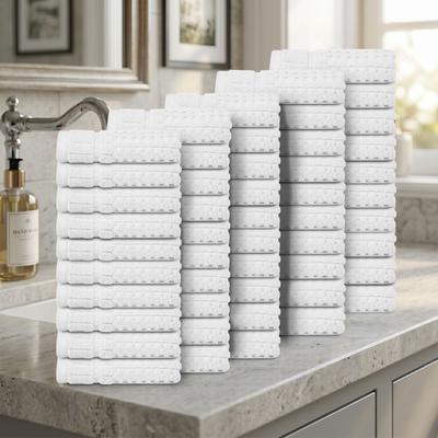 Home Weavers Inc Home Weavers Willow Collection 630GSM Cotton Zero Twist Super Absorbent Wash Cloth - 13x13
