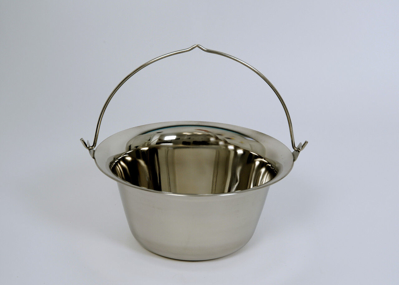 Su-Deco Gulaschkessel 13 Liter Edelstahl silber