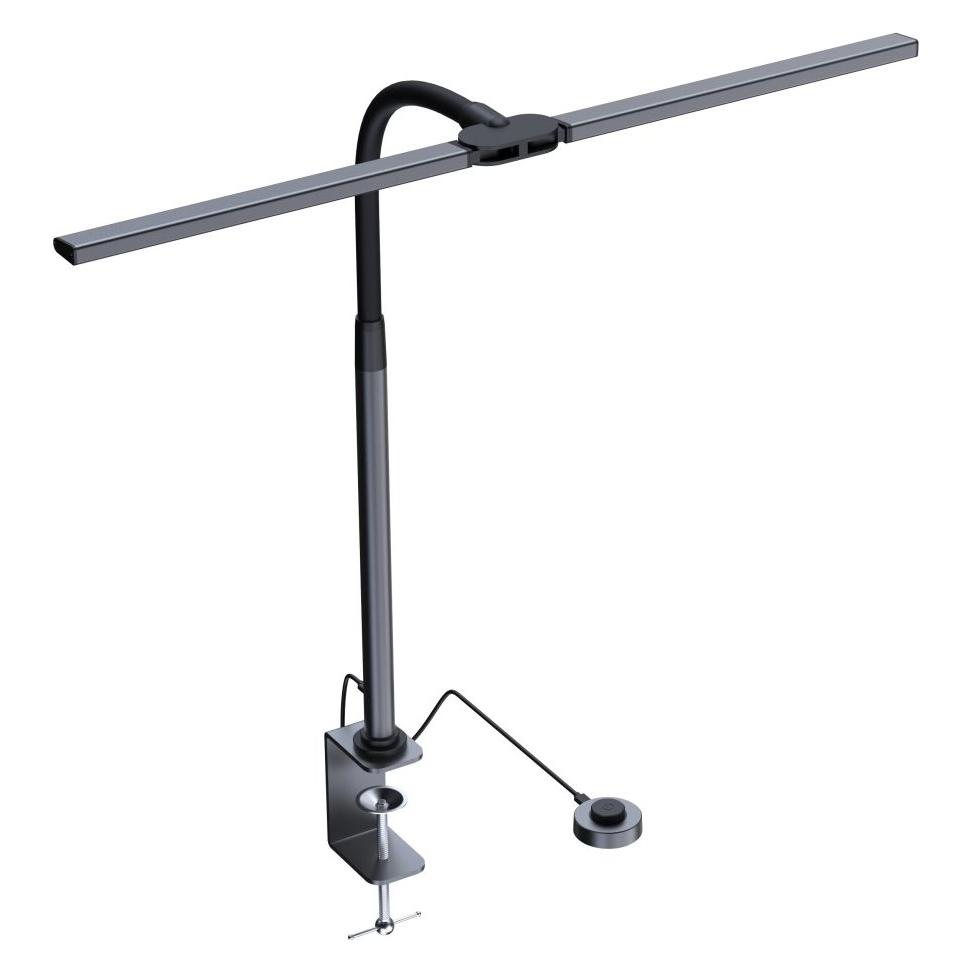 Immax LED-Büroleuchte schwarz-grau / Monitorleuchte / 950 lm / Farbtemperatur / dimmbar (08995L)
