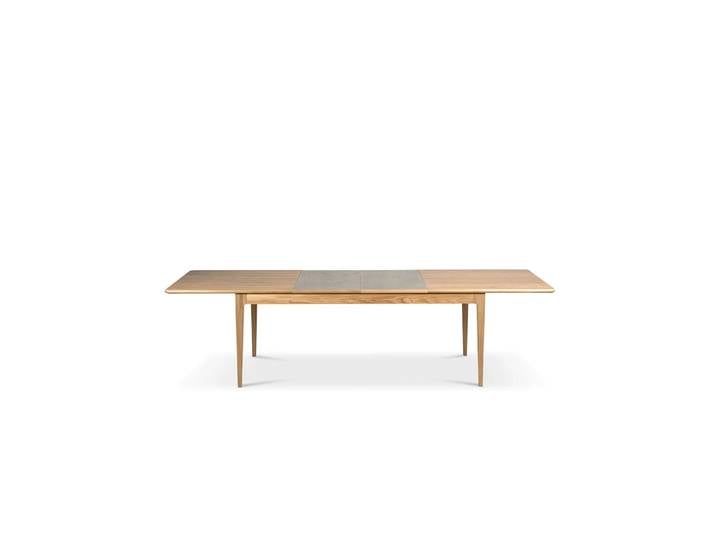 Mavis Höllviken Esstisch Eiche weißpigmentiert seidenmatt, 2-teilig, Kalkstein á 50 cm