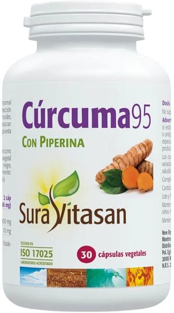 Sura Vitasan Cúrcuma 95 Com Piperina 30 Cáps