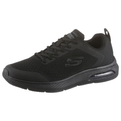 Sneaker SKECHERS "Dyna Air", Herren, Gr. 43, schwarz, Synthetik, Textil, Schuhe Sneaker, mit Air-Cooled Memory Foam, Freizeitschuh, Halbschuh, Schnürschuh