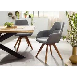 Drehstuhl Wildeiche 56x60x87 grau TACOMA #10